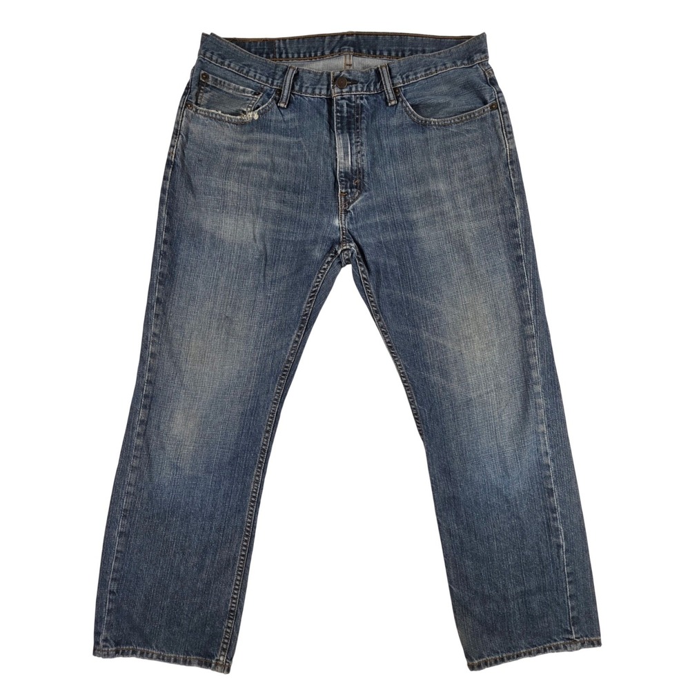 Levi Strauss 559 Relaxed Straight Blue Denim Jeans Mens‎ W36 L30 Distressed Wash